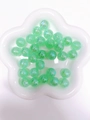 Perle in acrilico aurora verde chiaro per la creazione di braccialetti fai-da-te - Perlina Rotonda Traslucida Cangiante Verde Chiaro (A119#)
