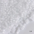 Macro shot of 4mm frosted white seed beads with a soft matte finish for DIY jewelry - White Frosted Style (14#) / 450g Pack (Approx. 5400 Pieces) / White