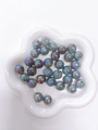 Perle rotonde in acrilico aurora con finitura iridescente per braccialetti fai-da-te - Perlina Rotonda Cangiante Effetto Aurora (A124#)