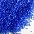 Λήψη macro από μπλε ματ γυάλινες χάντρες 2mm για κατασκευή κοσμημάτων DIY και χειροτεχνία - 450g (Περίπου 48.000 Χάντρες) / Φωτεινό Μπλε (5#)