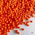 DIY jewelry 4mm matte orange frosted glass seed beads for necklaces and bracelets - Bulk Pack 450g (Approx. 5400 Beads) / Orange Matte (1#)
