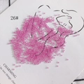 Artistic layout of 2mm pink glass seed beads forming a dress shape on a white card - 450g Pack (Approx. 57600 Pcs) / 26#
