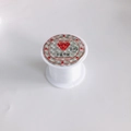 Macro view of 0.45mm clear non-elastic crystal string spool for jewelry making - 0.45mm (Single Roll)