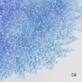 Perles de rocaille bleu ciel transparentes 2mm pour bijoux DIY SKU 5 en emballage vrac - 50g (environ 3300 pièces) / Bleu Clair (#5)