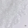 Perles de rocaille transparentes 2mm colorées numéro sept pour création de bijoux DIY - 50g (environ 3300 pièces) / Transparent (7#)