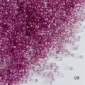 Perles de rocaille en verre violet transparent de 2mm pour création de bijoux DIY - 50g (environ 3300 pièces) / Violet (9#)