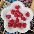 Perles d'espacement cœur en strass rouge pour accessoires de bijoux artisanaux - Forme de Cœur / 24x19x13mm / Rouge
