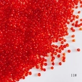 Perles de rocaille rouges 2mm en verre translucide pour bijoux DIY, teinte 11# - 50g (environ 3300 pièces) / Rouge (11#)