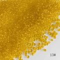 Perles de rocaille transparentes jaune vif 2mm pour bijoux DIY couleur 13 - 50g (environ 3300 pièces) / Jaune Vif (13#)