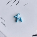 DIY jewelry charm featuring a glossy light blue balloon dog pendant for accessories - Light Blue (15#)