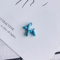 Light blue balloon dog pendant accessory for DIY earrings and necklaces jewelry making - Pale Blue (9#)