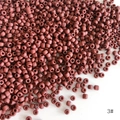 Perline di precisione rosso mattone opaco da 3mm per creazione di gioielli fai-da-te - Perline di Precisione Opache a Tinta Unita (3#) / 450g/Confezione (Circa 15000 pezzi) / Marrone Rossastro