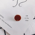 Deep brown 16mm acrylic round disc pendant for DIY jewelry making earring accessories - 10# Dark Brown Matte