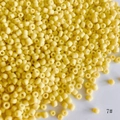 DIY jewelry 3mm light yellow frosted seed beads for handmade necklaces and bracelets, color 7# - Matte Solid Color Seed Beads (7#) / 450g/Pack (Approx. 15000 Pcs) / Light Yellow