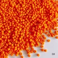3mm bright orange frosted seed beads for DIY jewelry making and handmade crafts - Matte Solid Color Seed Beads (8#) / 450g/Pack (Approx. 15000 Pcs) / Orange