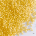 Perline di vetro giallo opaco 3mm con foro centrale per creazione gioielli fai-da-te - Stile 3# / Confezione da 450g (Circa 18000 pezzi) / 3# Giallo Smerigliato