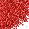 Vibrant red 3mm frosted seed beads for DIY handmade jewelry crafting projects - Matte Solid Color Seed Beads (9#) / 450g/Pack (Approx. 15000 Pcs) / Red