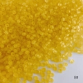 3mm matte gelbe Glasperlen für DIY-Schmuck, runde mattierte Glasperlen im Design Nr. 8 - Stil 8# / 450g Packung (Ca. 18000 Stück) / 8# Matt Hellgelb