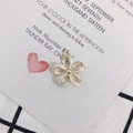 Detailed view of colorful enamel flower pendant for DIY jewelry making accessories - Fresh Five-Color Flower (6#)