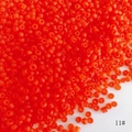 Mattierte orangerote 3mm Glasperlen für DIY-Schmuck, 11/0 Größe für Armbänder und Ketten - Stil 11# / 450g Packung (Ca. 18000 Stück) / 11# Matt Orangerot