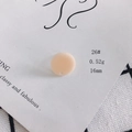 Pink matte acrylic round bead charm for DIY earring making 16mm diameter size 26# - 26# Nude Pink Matte