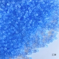 Frosted 3mm leuchtend blaue Glasperlen für DIY-Schmuckherstellung und Armbänder - Stil 13# / 450g Packung (Ca. 18000 Stück) / 13# Matt Hellblau
