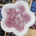 Perles d'espacement en forme de cœur rose avec strass pour création de bijoux DIY - Cœur / 15x14x10mm / Rose AB Ciel Étoilé