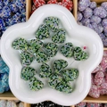 Perle en strass vert en forme de cœur pour bijoux DIY et accessoires en cristal - Cœur / 24x19x13mm / Pavé Vert Foncé AB