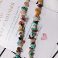 Makro-Detail von natürlichen unregelmäßigen Edelsteinperlen für DIY-Schmuck - Bunter Multi-Stein-Stil(21#)