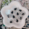 Perles en strass noir en forme de goutte pour bijoux DIY et loisirs créatifs - Larme / 25x18x11mm / Noir