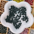 Perles de cristal disco noires étincelantes pour la création de bijoux artisanaux - Rond / 8mm / Noir