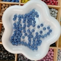 Perles disco bleu ciel étincelantes pour bijoux DIY avec options multicolores - Rond / 8mm / Bleu