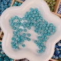 Perles Shamballa en strass bleu clair étincelant pour bijoux et bracelets DIY - Style Rond Ciel Étoilé / 8mm / Gypsophile Bleu