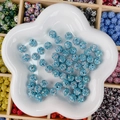 Perles boule strass bleu clair pour la création de bijoux DIY et bracelets - Style Rond Ciel Étoilé / 10mm / Bleu Clair Ciel Étoilé