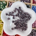 Perles boule disco strass violet foncé pour la fabrication de bijoux DIY - Rond (10mm) / Violet Foncé Ciel Étoilé