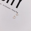 Anelli di congiunzione argento minimalisti per creazione gioielli fai-da-te - 3mm / Argento Bianco