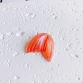 Colgante cola de pez de resina naranja degradado con acabado irisado para joyas DIY - Rojo Anaranjado Iridiscente (22#)
