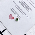 Macro detail of rectangle emerald green zircon pendant with gold plated copper setting - Emerald Green (4)