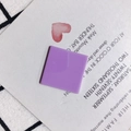 Close-up of a purple square resin piece for DIY jewelry on a grid decorative background - Purple (3#)