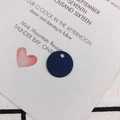 Close-up of navy blue matte geometric circular alloy pendant for DIY earring making - Navy Blue (1)