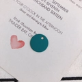 Detailed view of dark cyan matte round alloy pendant charm with precise top hole for DIY - Dark Teal (2)