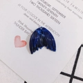 Colgante de cola de sirena de resina azul oscuro para joyería DIY con textura de mármol - Textura de Piedra Azul Oscuro (26#)