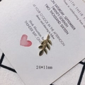Detailed macro view of 24x11mm gold alloy leaf pendant with polished metallic finish - Gold Six-Petal Small Leaf Pendant (13)