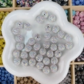 Perles disco sphériques cristal arc-en-ciel AB pour bijoux et bracelets DIY - Rond (14mm) / Arc-en-ciel AB