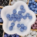 Perles boule de cristal bleu serties de strass pour bijoux DIY et bracelets - Rond (16mm) / Bleu Brume