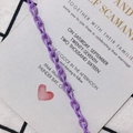 Macro λεπτομέρεια από λεβάντα ακρυλικούς κρίκους αλυσίδας για κοσμήματα DIY σε αισθητικό φόντο - Ανοιχτό Μοβ (12#)