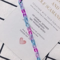 Mattierte Kunststoffkette mit Farbverlauf in Blau, Rosa und Lila für DIY-Schmuck - Blau Rosa Lila Farbverlauf (3#)