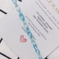 Blau-weiße Gliederkette aus Acryl mit mattem Finish für DIY-Schmuck und Accessoires - Blau Weiß Farbverlauf (9#)