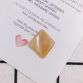 Amber marble resin rhombus pendant charm with pre-drilled hole for DIY jewelry making - 1# Light Amber Marble