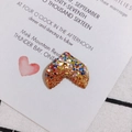 Sparkly gold resin heart pendant with colorful sequins for DIY jewelry making - Gold Base Multicolor (7#)